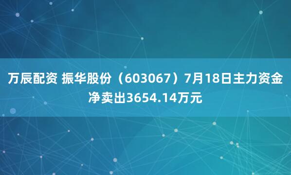万辰配资 振华股份（603067）7月18日主力资金净卖出3654.14万元